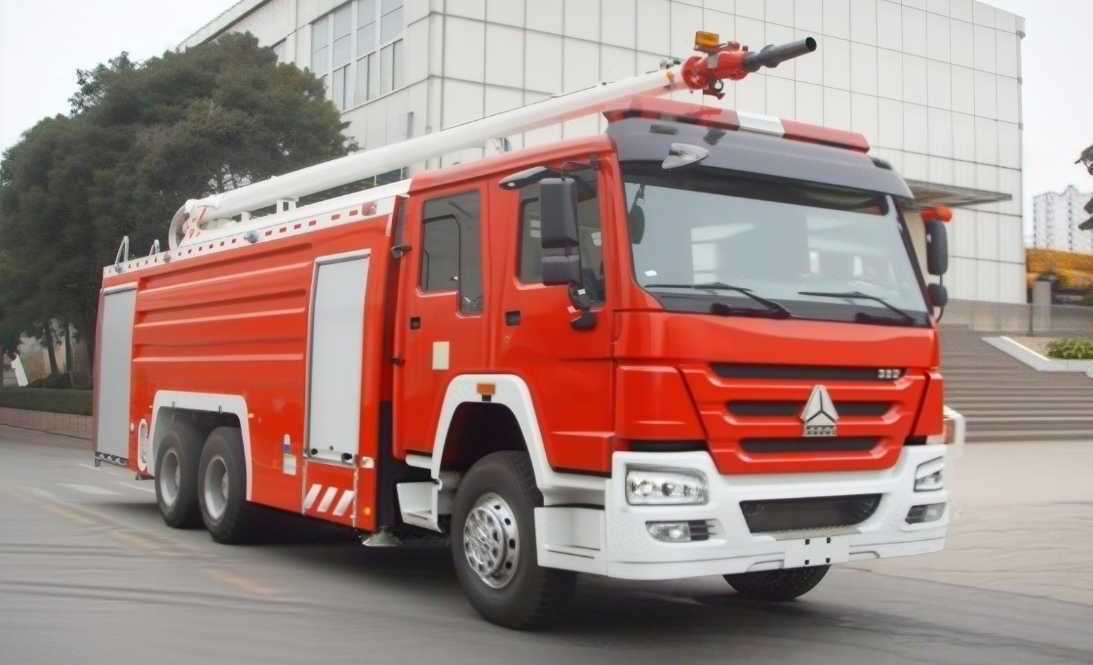 Sinotruk Howo Rear Double Axle 18m Elevating Platform Fire Truck product view
