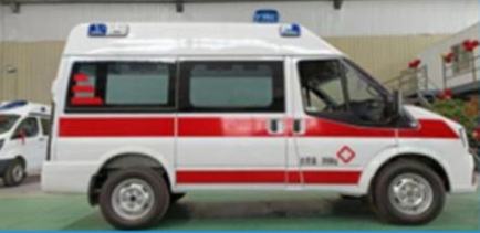 JMC Fushun Short Wheelbase Medium Roof Ambulance detail view 2