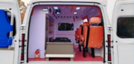 JMC Fushun Short Wheelbase Medium Roof Ambulance detail view 6