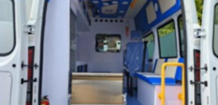 JMC Fushun Short Wheelbase Medium Roof Ambulance detail view 7